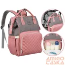Peterson Női Hátizsák Ptn Mb3-6012 Gray-Pink - Szrke-Rózsaszín