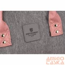 Peterson Női Hátizsák Ptn Mb3-6012 Gray-Pink - Szrke-Rózsaszín