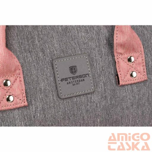 Peterson Női Hátizsák Ptn Mb3-6012 Gray-Pink - Szrke-Rózsaszín
