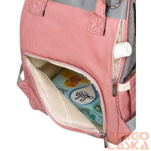 Peterson Női Hátizsák Ptn Mb3-6012 Gray-Pink - Szrke-Rózsaszín