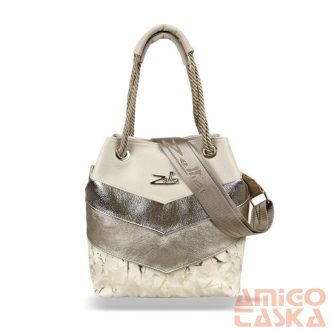 Zellia Női Válltáska 24056 Beige-Arany - Gold Leaf -