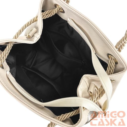 Zellia Női Válltáska 24056 Beige-Arany - Gold Leaf -
