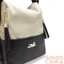 Zellia Női Válltáska/Hátizsáká Alakítható 22199 Taupe-Beige-Fekete