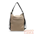 Zellia Női Válltáska/Hátizsáká Alakítható 22199 Taupe-Beige-Fekete