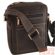 Férfi Oldaltáska 250840-Mh-6524 Barna Sötét Barna