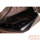 Férfi Oldaltáska 250840-Mh-6524 Barna Sötét Barna