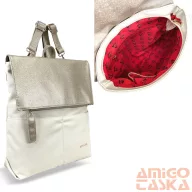 Zellia Női Hátizsák Hz-122 Beige-Arany - D217