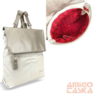Zellia Női Hátizsák Hz-122 Beige-Arany - D217