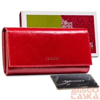 Peterson Női Bőr Pénztárca Ptn Pl-403-1551 Red