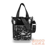   Zellia Női Válltáska/Kézitáska 17095 Fekete - Razak-Leaf -