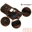 Peterson Férfi Bőr Oldaltáska Ptn Pte-Nsh-4925 Tan
