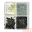 4 Az 1-Ben Nail Art Dekor Szett - Qqs-2504192 - Fekete & Ezüst Elegance
