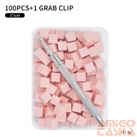  Fém Ombre Szivacsos Felszedő Készlet – Kocka Szivacsokkal - Qqs-250801 - Pink