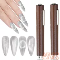   Multifunkcionális Cat Eye Nail Art Mágnes - Qqs-250803 - Barna