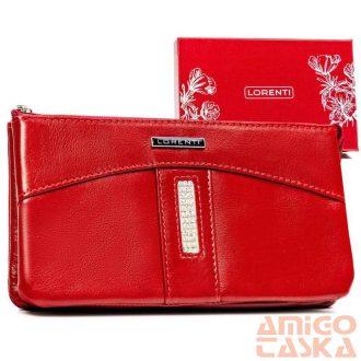   Lorenti Női Bőr Pénztárca - Kulcstartóval - 76121-Sgn-7792 Red - Piros