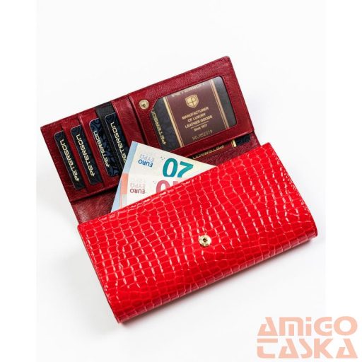 Peterson Női Bőr Pénztárcaptn Mc-490-2145 Red/Black