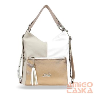   Zellia Női Válltáska/Hátizsáká Alakítható 23007 - Next C. Peacock - Beige - Fehér - Rosegold