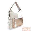Zellia Női Válltáska/Hátizsáká Alakítható 23007 - Next C. Peacock - Beige - Fehér - Rosegold