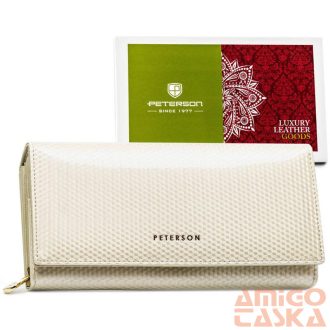 Peterson Női Bőr Pénztárca Ptn 42106-Sbr-0912 Beige