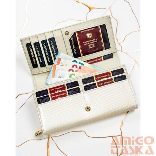 Peterson Női Bőr Pénztárca Ptn 42106-Sbr-0912 Beige