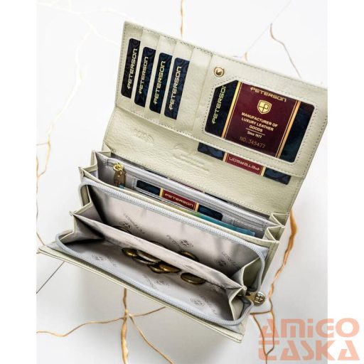 Peterson Női Bőr Pénztárca Ptn 42106-Sbr-0912 Beige