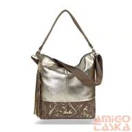 Zellia Női Válltáska Zlb213 Taupe-Arany - Leaf -