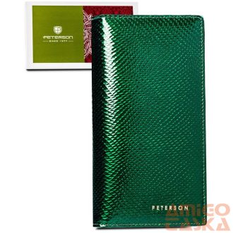 Peterson Női Bőr Pénztárca Ptn 421431-Dsl-6174 Green
