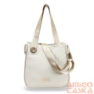 Zellia Női Válltáska 23068 Beige-Arany - Ss -