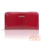 Jennifer Jones Női Bőr Pénztárca 5247-2 Piros Lakk -