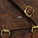 Peterson férfi bőr oldaltáska 996-S-NSH-4918 Tan – Barna