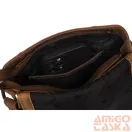 Peterson férfi bőr oldaltáska 996-S-NSH-4918 Tan – Barna