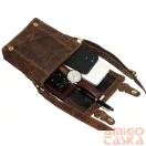 Peterson férfi bőr oldaltáska 996-S-NSH-4918 Tan – Barna