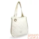 Zellia Női Válltáska 23068 Beige Matt - Steppelt - Arany K.