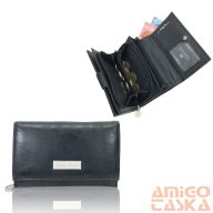   Jennifer Jones Női Pénztárca Fekete-1103-7-Közepes Méret