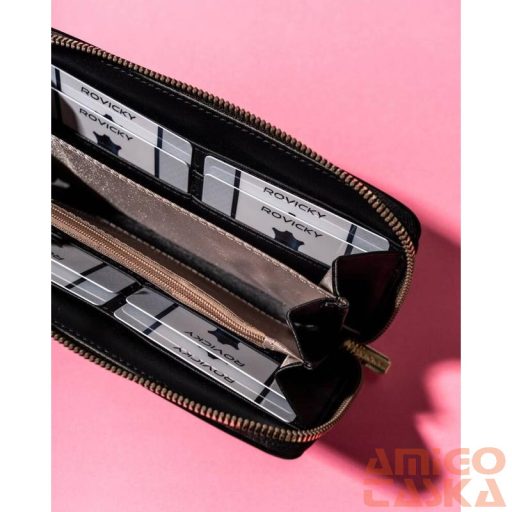 Rovicky Női Pénztárca Echo Bőr R-Prk-01-V36-2856 Black - Fekete