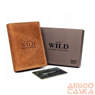 Férfi Bőr Pénztárca N4-P-Chm-1003 Cognac