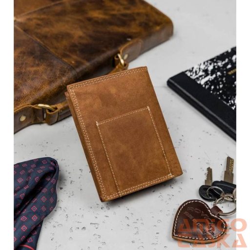 Férfi Bőr Pénztárca N4-P-Chm-1003 Cognac
