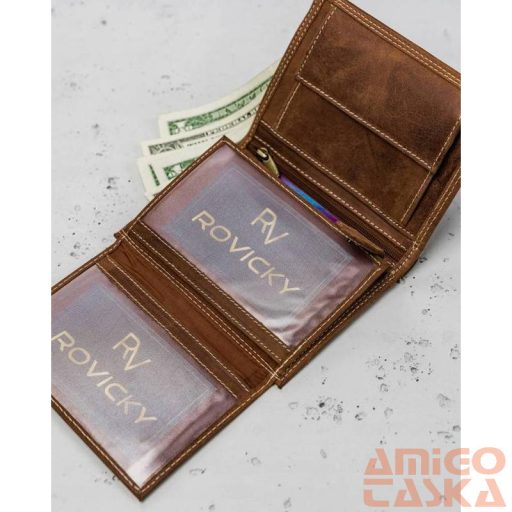 Férfi Bőr Pénztárca N4-P-Chm-1003 Cognac