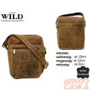 Férfi Bőr Oldaltáska 250587-Mh-1824 Világos Barna/072