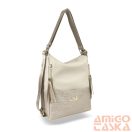 Zellia Női Válltáska/Hátizsáká Alakítható 22199 Beige-Arany - Groove -