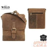 Férfi Bőr Oldaltáska   Mn-9-Mh-1906   Tan