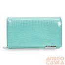 Jennifer Jones Női Bőr Pénztárca 5261-2 Türkiz - Ezüst Gyöngyház Hatás -