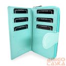 Jennifer Jones Női Bőr Pénztárca 5261-2 Türkiz - Ezüst Gyöngyház Hatás -