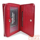 Jennifer Jones Női Bőr Pénztárca 5245-2 Piros - Lakk - Közepes Méret -