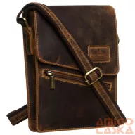 Peterson férfi bőr oldaltáska 5842-TMH-4862 Tan – Barna