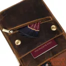 Peterson férfi bőr oldaltáska 5842-TMH-4862 Tan – Barna