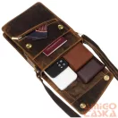 Peterson férfi bőr oldaltáska 5842-TMH-4862 Tan – Barna