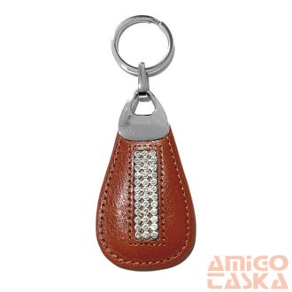 Bőr Kulcstartó Brelok-Cry-Ml-3876 Brown
