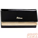 Peterson Női Bőr Pénztárca Ptn Lj-421028-0643 Black-Gold - Fekete-Arany