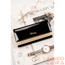 Peterson Női Bőr Pénztárca Ptn Lj-421028-0643 Black-Gold - Fekete-Arany
